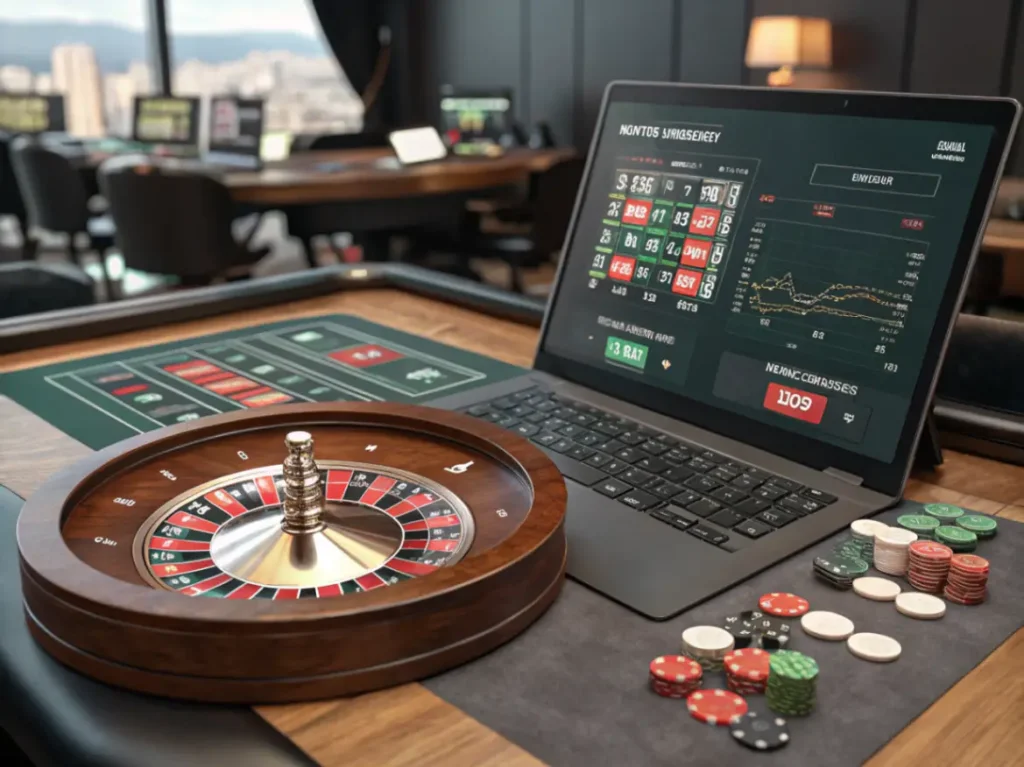 Online Roulette: mathematical strategies and risks